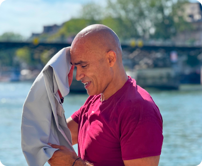 Éric Capel après exercice physique